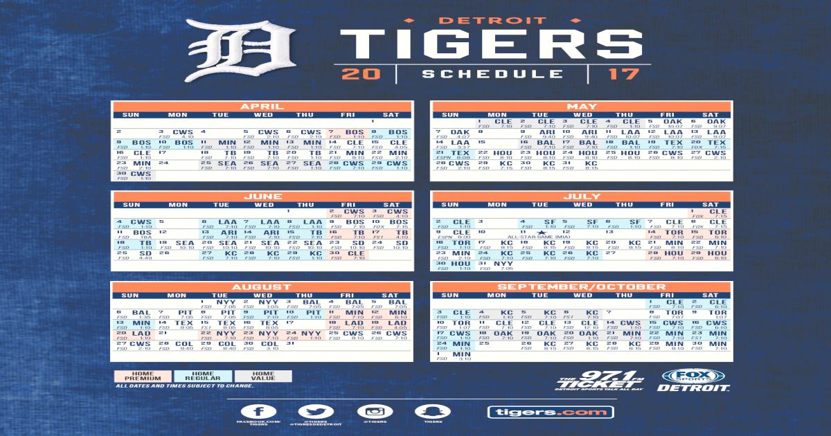 schedule tigers tigers @tigers @tigresdedetroit @tigers tigers all dates and times subject to